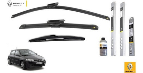 Kit 3 Plumas Wiper Limpiabrisas Renault Megane Ii Hb 2006