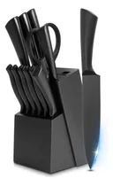Comprar 13 Piezas Juego De Cuchillos De Cocina Negro, Set De Cuchillos De Cocina, Apto Para Lavavajillas, Anti-oxidacion, Anti-corrosivos, Anti-bacteriana,ideales Para Carne,fruta Y Pan