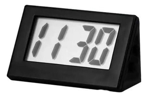 Mini Relógio Digital De Mesa Portátil Escritório Carro Cor Preto
