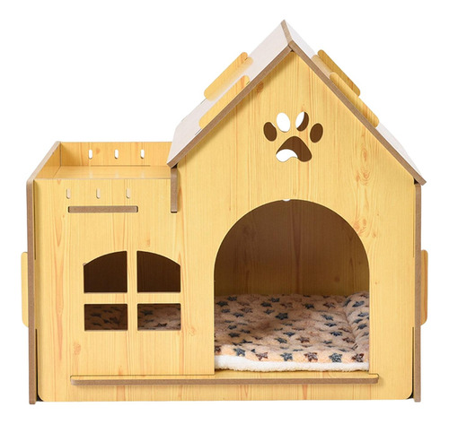 Refugio De Madera Para Mascotas Kitty House Cat Para