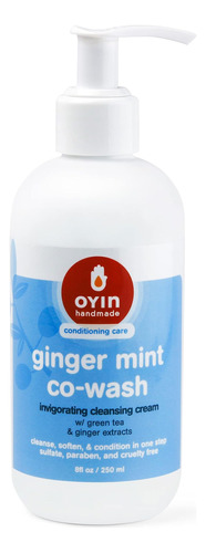  Oyin Handmade Ginger Ment Co-wash Com Creme De Limpeza Com 
