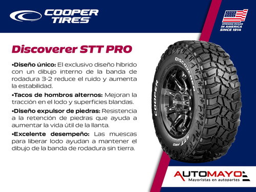 Set 2 Llantas Discoverer Stt Pro Cooper Lt275/65r18 120q