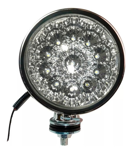 Imagen 1 de 6 de Faro Auxiliar Proyector 11 Led Metal Cromado Auto 4x4