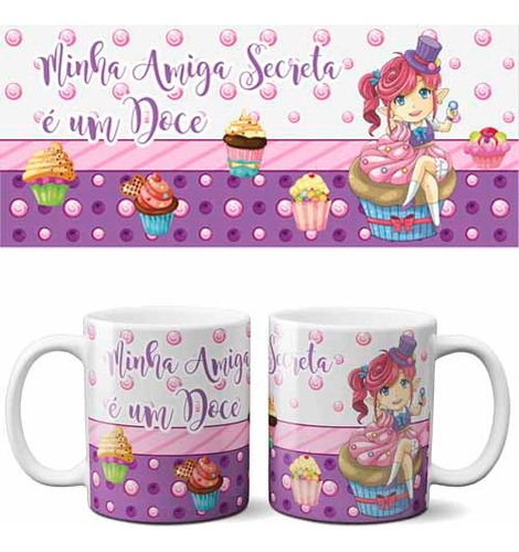 Artes Canecas Amigo Oculto Secreto Editável Mockups Estampas