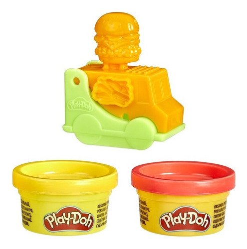 Set De Masa Play-doh Playset Minicamión De Hamburguesa