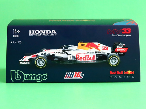 Imagen 2 de 10 de Fórmula 1 1/43 Red Bull Max Verstappen Turquia 2021 F1 Empf1