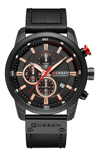 Curren M8291 Homens Relógio De Pulso Pulseira De Couro Relóg