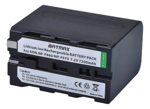 Batmax Np-F960 F970, nueva batería Super R de 7200 mAh