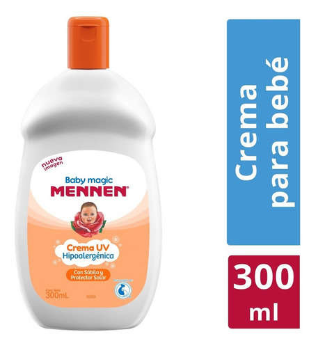 Crema Para Bebé Mennen Baby Magic Sábila Y P/solar 300ml