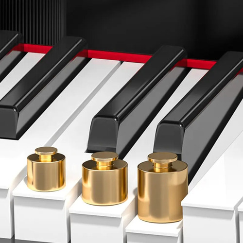Piano Digital Top 88 Teclas Com Estante Suporte Rack Madeira