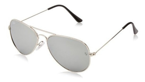 Ray-ban Aviator Classic, White Metal/ Crystal Grey Szxai