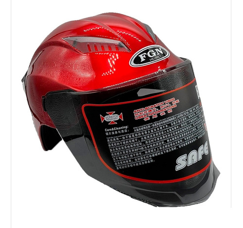 Casco Fgn Con Visera Desmontable Para Bici Moto Scooter Util