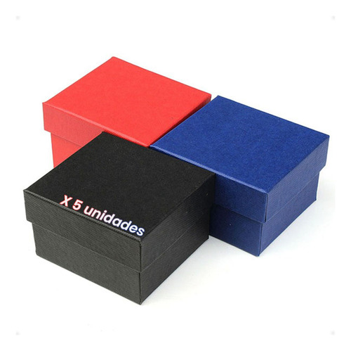 Cajas Para Joyas Relojes Colores Mate Ideal Packaging X 5