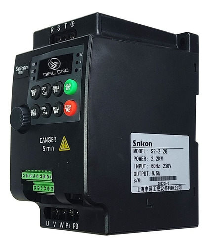 Inversor De Frequência 3cv 10a 2.2kw Saida 220v Trifásico