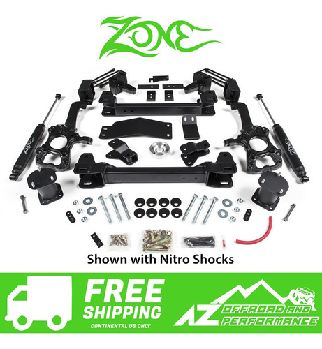 Zone Offroad 6  Suspension System Lift Kit 15-16 Ford F150