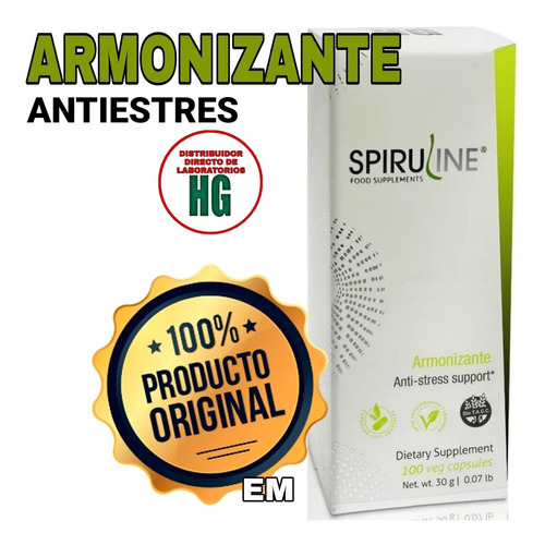 Spiruline Hydro Grow Armonizante Antiestres Spirulina X 100 