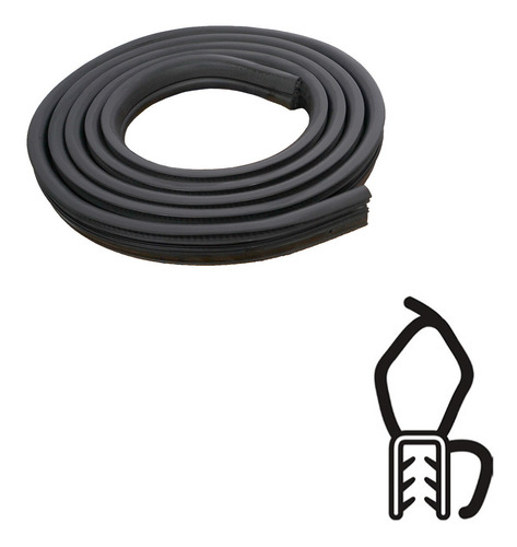 Borracha Porta Mala Bmw 125i Liso 3.45m Preto