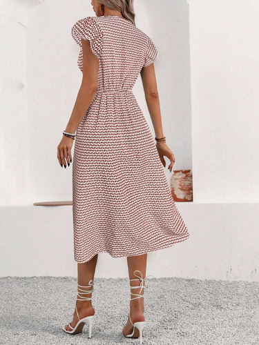 Shein Vestido Con Botones Mujer Importado Elegante Invierno