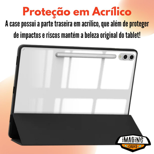 Case Autosleep Premium Para Galaxy Tab S10 Ultra - Acrílico