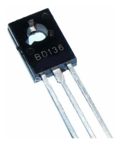 Transistor De Triodo Axial Bd136 Pnp To126 X5 Unidades