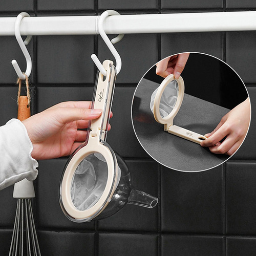 Embudo De Comida Con Colador, Embudo Colador De Cocina,