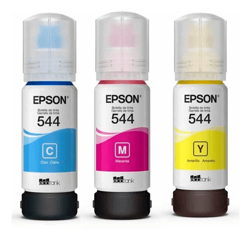 Kit Botellas De Tinta Epson T544 3 Colores Cmy