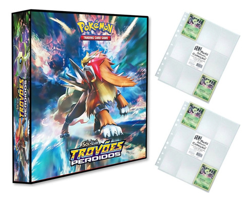 Álbum de carpetas Pokémon Folder con 20 hojas de Lost Thunder