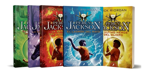 Imagen 2 de 7 de Percy Jackson Saga Completa - Set 5 Libros - Estuche