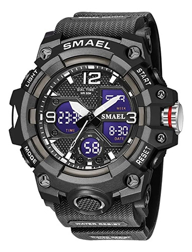 Smael Relojes Deportivos Para Hombre, Impermeable, Militar,