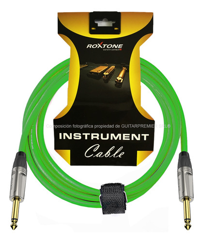 Cable Instrumentos Guitarra Profesional Engomado Colores 3m