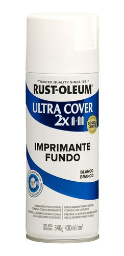 Aerosol Ultra Cover Rust Oleum Imprimante Blanco Mate