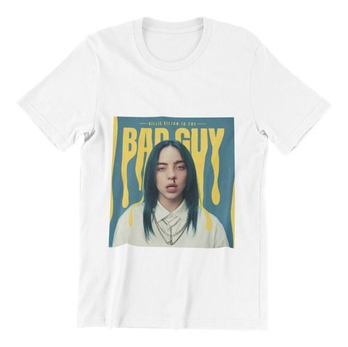 Polera Unisex Billie Eilish Bad Guy Blood Estampado Algodon