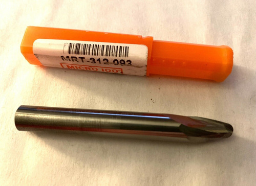 Micro 100 Solid Carbide End Mill - Mrt-312-093 - 2fl - Ccfx