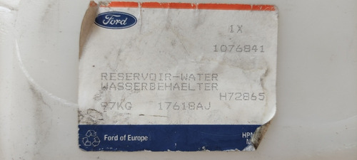 Reservario Agua Limpia Parabrisas Ford Ka Original