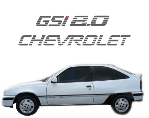 Adesivo Chevrolet Gsi 2.0 Porta Malas Cinza Kadett Ca-11647