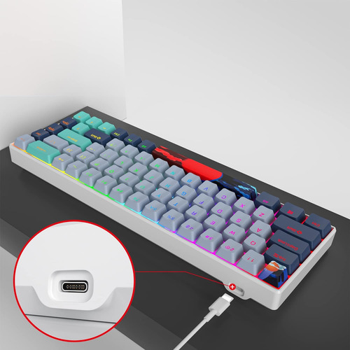 Teclado Mecânico Para Jogos Owpkeenthy 65 Por Cento Hammerhe