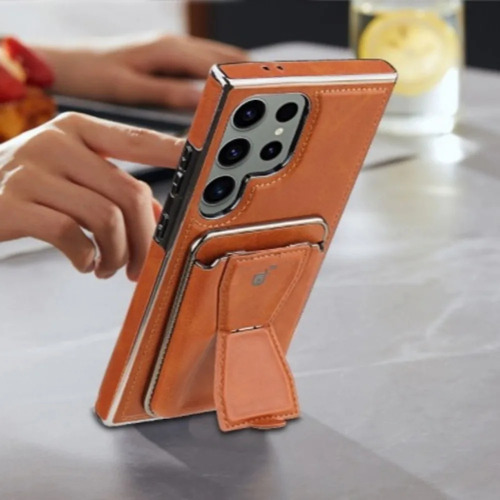 Capa De Couro Galvanizado Para Samsung Galaxy
