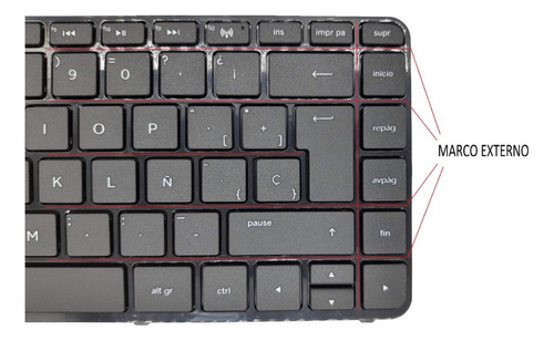Teclado Para Mp-13m56la-698 Osamu2 Pk1314c2a09 Pk1314c2a24 Negro Español