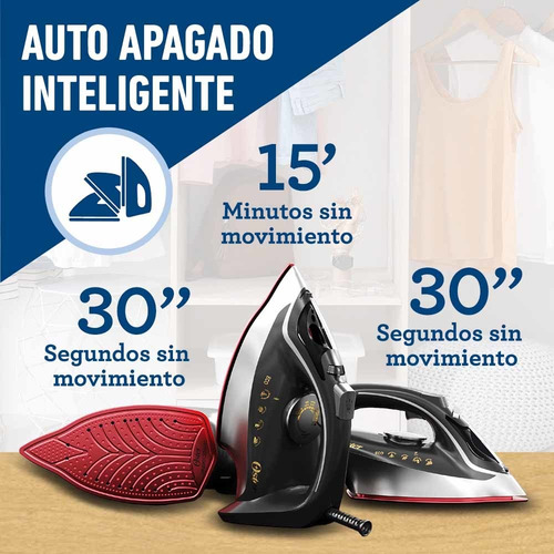 Plancha De Vapor Oster® Con Tecnología Aerocerámica Gcstac69 Color Gris