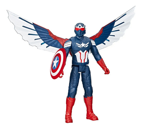 Muñeco Accion Marvel Hasbro 9301 30cm Falcon Capitan America