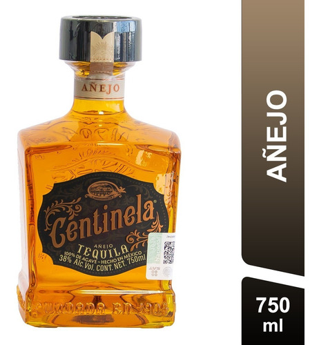 Tequila Centinela Añejo Premium 750 Ml