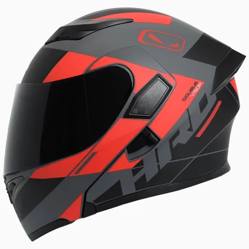Casco Abatible Hro 3400 Epic C luz Rojo
