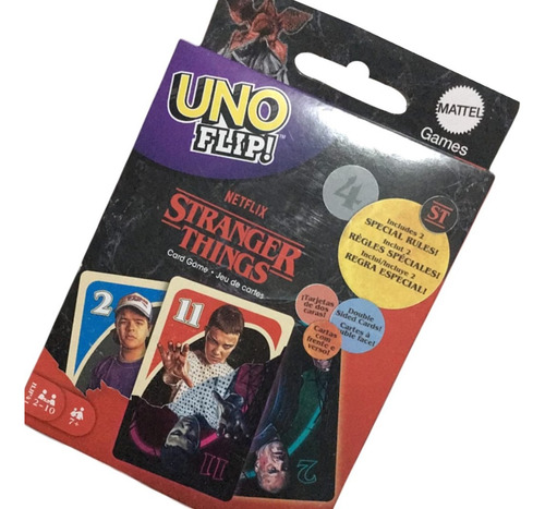 Juego Cartas Stranger Things Uno Flip! Edición Coleccionable