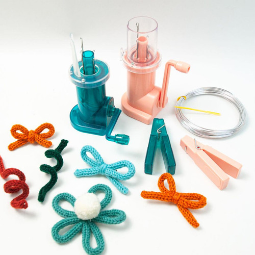 Mini Máquina De Tejer De Plástico Para Bufandas, Verde