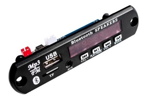 Reproductor Mp3 M011 Con Lector Sd Fm Bluetooth 12v