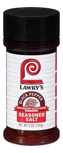 Sal  Seasoned Salt  With Cracked Black Pepper Lawry's  5oz 