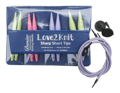 Love2knit Aguja Corta Intercambiable Para Tejido