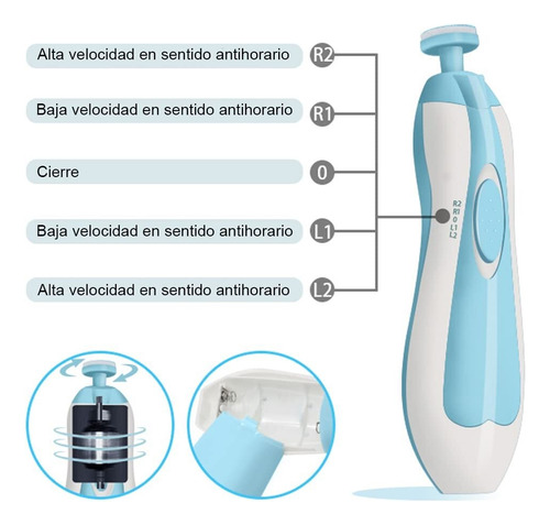 Lima De Uñas Bebe, Set De Cuidado De Uñas Para Bebés Pulidor