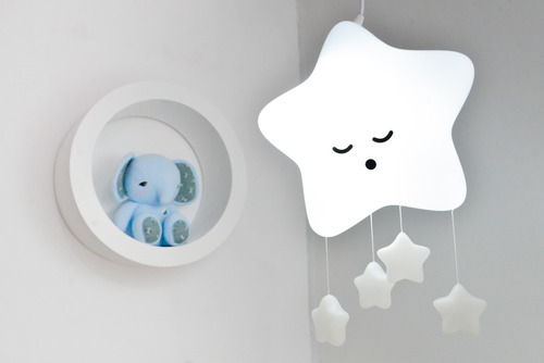 Luminária Pendente Estrela Com Móbile Decorfun Frete Grátis