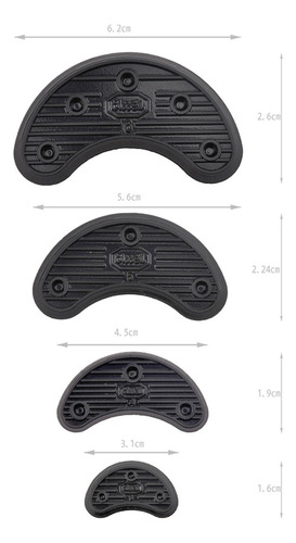 1 Par De Suelas De Talón Adhesivas De 45 X 19 Mm, Color